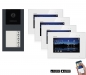 Preview: BALTER EVO Aufputz Video Türsprechanlage 2-Draht BUS für 4-Familienhaus  4 x 7" WiFi Touchscreen Monitor und Hauptstromverteiler_1