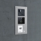 Preview: Balter ERA Video Türsprechanlage mit Fingerprint für 1 Familienhaus mit 2x 7" Monitor