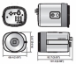 Preview: SAMSUNG Box Kamera,Tag/Nacht,1000TVL,DC-Iris BLC,Coaxitron,12VDC/24VAC