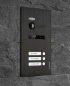 Preview: Video Türsprechanlage BALTER EVO BLACK 2-Draht BUS Komplettsystem für 3-Familienhaus in Schwarz