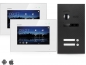 Preview: Video Türsprechanlage BALTER EVO KARBON WIFI 2-Draht BUS Komplettsystem mit Unterputz Türstation in Karbon für 2 Teilnehmer und 2x 7" Touchscreen Monitor und Hauptstromverteiler