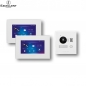 Preview: Excellent IP Video Sprechanlagen-Tuersprechanlagen-Klingelanlage  für 1-Familienhaus mit 2x7" Monitore und 150 Grad Kamera in Weiß