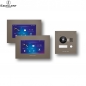 Preview: Excellent IP Video Sprechanlagen-Tuersprechanlagen-Klingelanlage  für 1-Familienhaus mit 2x7" Monitore und 150 Grad Kamera in Braun