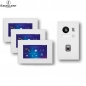 Preview: Excellent IP Gegensprechanlagen-Tuersprechanlagen-Klingelanlage mit 3x 7" Displays für 1-Familienhaus mit Fingerprint in Weiß