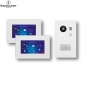 Preview: Excellent IP Gegensprechanlagen-Tuersprechanlagen-Klingelanlage mit 2x 7" Monitor für 1-Familienhaus mit RFID in Weiß
