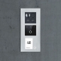 Preview: BALTER ERA Silver IP: Fingerprint-Unterputz-Türstation für 1-Familienhaus