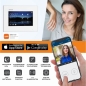 Preview: BALTER EVO Aufputz Video Türsprechanlage 2-Draht BUS für 1-Familienhaus mit 7" WiFi Touchscreen Monitor in Schwarz und Hauptstromverteiler