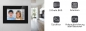 Preview: BALTER EVO Aufputz Video Türsprechanlage 2-Draht BUS für 1-Familienhaus mit 7" Touchscreen Monitor in schwarz und Hauptstromverteiler