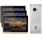 Preview: IP Türklingel für 3-Familienhaus mit Fingerprint Aufputz-Außenstation und 3x10" LCD -3IPSET1004F