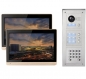 Preview: IP Videotürsprechanlage für 2-Familienhaus mit Code-Funktion Aufputz-Außenstation und 2x10" LCD -2IPSET1004C