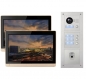 Preview: IP Türklingel für 2-Familienhaus mit 2x10" LCD und Unterputz-Außenstation mit Fingerprint-2IPSET1014F