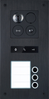 BALTER ERA RFID Unterputz-Türstation für 3 Familienhaus mit Smartphone App und Bewegungsmelder-Funktion