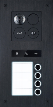 BALTER ERA RFID Unterputz-Türstation für 4 Familienhaus mit Smartphone App und Bewegungsmelder-Funktion