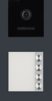 BALTER EVO Aufputz Video Türsprechanlage 2-Draht BUS für 4-Familienhaus  4 x 7" Touchscreen Monitor und Hauptstromverteiler_4