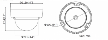 NEOSTAR 6.0MP EXIR IP Dome-Kamera, 2.8mm, Nachtsicht 30m, PoE/12V