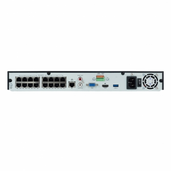 BALTER X ECO 16-Kanal PoE Netzwerk Rekorder, 4K UHD, H.265, 160Mbit, Videoanalyse, HDMI 4K, Cloud P2P, PTZ