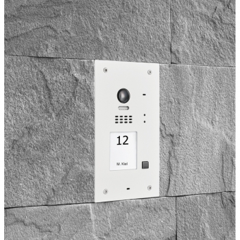 BALTER EVIDA White RFID Edelstahl-Türstation für 1 -Familienhaus, 2-Draht BUS Technologie