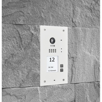 BALTER EVIDA White RFID Edelstahl-Türstation für 2 -Familienhaus, 2-Draht BUS Technologie