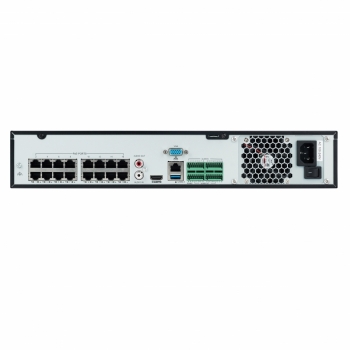 BALTER X ECO 32-Kanal Netzwerk Rekorder mit 16 PoE-Ports, 4K UHD, H.265, 160Mbit, Videoanalyse, HDMI 4K, Cloud P2P, PTZ
