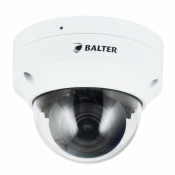 BALTER X ECO 4.0MP Vandalensichere IP Dome-Kamera, 2.8-12mm AF Motorzoom, Nachtsicht 40m, WDR 120dB