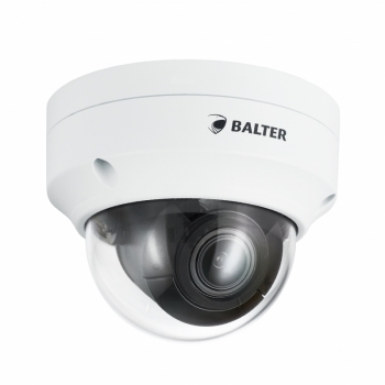 BALTER X ECO 5.0MP Vandalensichere IP Dome-Kamera, 2.8-12mm AF Motorzoom, Nachtsicht 40m, WDR 120dB