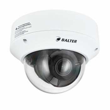 BALTER X ECO 4.0MP Vandalensichere IP Dome-Kamera, 2.7-13.5mm AF Motorzoom, Nachtsicht 50m, WDR 120dB, Mikrofon eingebaut, RJ45 + BNC Ausgänge