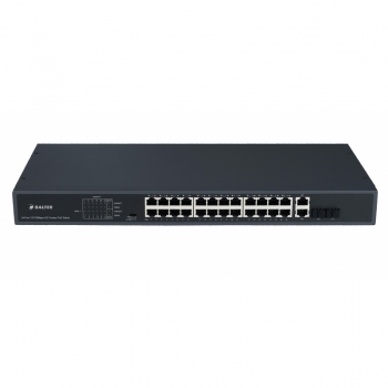 BALTER X PRO Managed Gigabit Switch mit 24 x 1000Mbps Netzwerk-Ports (RJ45) + 4x 1000Mbps Fiber(SFP) / 2G Combo Uplink-Ports, L2 Lineup, Flow Control, Full Duplex, 230V AC