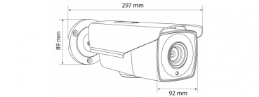NEOSTAR 2.0MP EXIR HD-TVI Außenkamera, Nachtsicht 40m,  Smart-IR