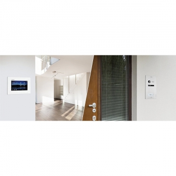 BALTER EVO Video Haussprechanlage 2-Draht BUS für 1-Familienhaus mit 4x 7" Displays