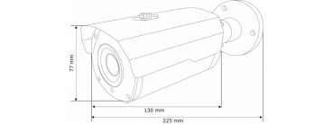 BALTER 5.0MP EXIR TVI / CVI / AHD / CVBS Außenkamera, 2.8-12mm Motorzoom, Autofokus, Nachtsicht 40m