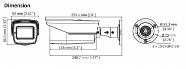 NEOSTAR 5.0MP EXIR TVI Außenkamera, 2.7-13.5mm Motorzoom, Nachtsicht 40m