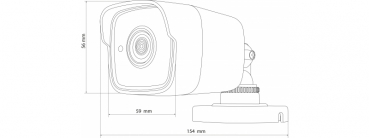 NEOSTAR 5.0MP EXIR TVI / CVI / AHD / CVBS Außenkamera, 2.8mm, Nachtsicht 25m
