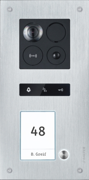 BALTER ERA RFID Unterputz-Türstation für 1 Familienhaus mit Smartphone App und Bewegungsmelder-Funktion