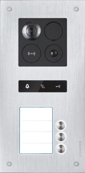 BALTER ERA RFID Unterputz-Türstation für 3 Familienhaus mit Smartphone App und Bewegungsmelder-Funktion