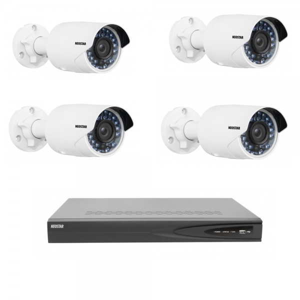 Videoüberwachung, Videoüberwachungssystem, Überwachungskamera, Komplettset