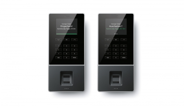 Zeiterfassungssystem mit WLAN, RFID & Fingerabdrucksensor