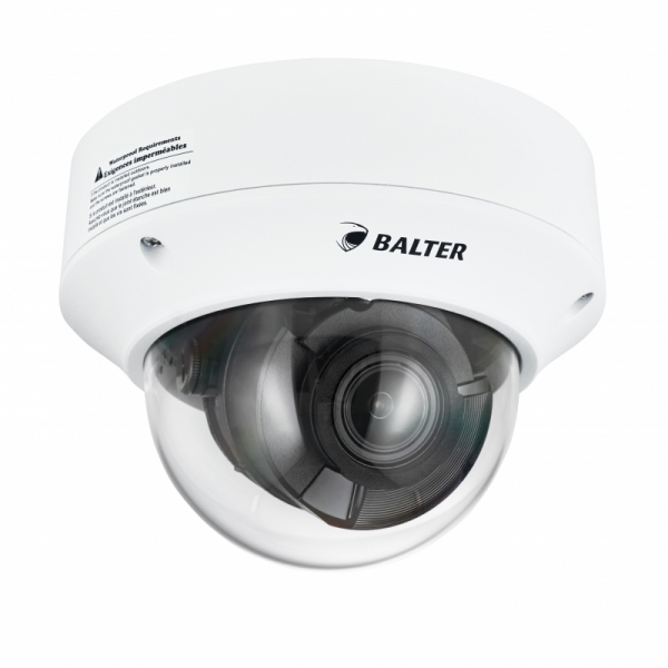 BALTER X PRO NightHawk 4.0MP Vandalensichere IP Dome-Kamera, 2.7-13.5mm AF Motorzoom, Nachtsicht 40m