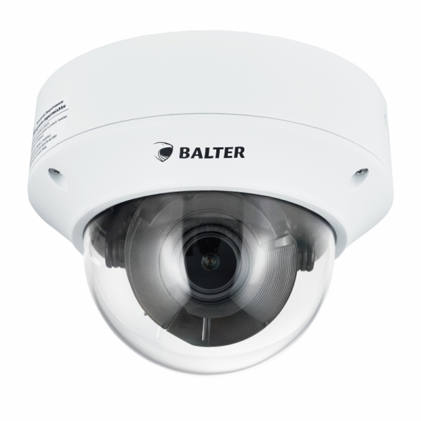 BALTER X PRO NightHawk 8.0MP Vandalensichere IP Dome-Kamera, 2.8-12mm AF Motorzoom, Nachtsicht 40m