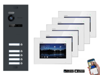 WLAN Video Türsprechanlage BALTER EVO 2-Draht BUS für 5-Familienhaus