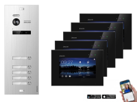 WLAN Video Türsprechanlage BALTER EVO 2-Draht BUS für 5-Familienhaus