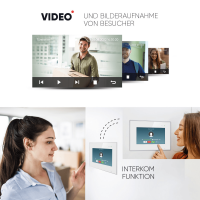 HD Video Türsprechanlage BALTER EVO für 6-Familienhaus mit 6x 7" Monitor