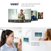 HD WLAN Video Türsprechanlage BALTER EVO für 8-Familienhaus mit Smartphone App