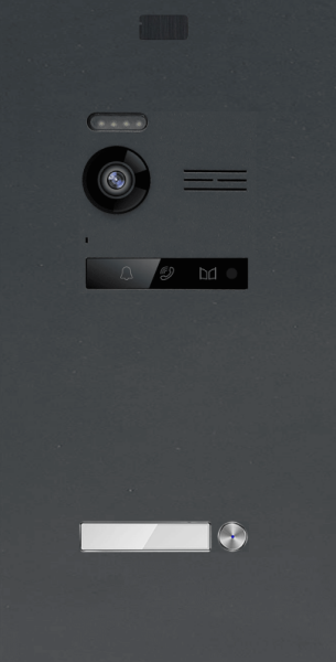 BALTER EVO-HD Anthrazitgrau Türstation für 1 Teilnehmer, IP über 2-Draht BUS Technologie