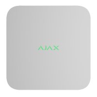 AJAX 8 Kanal NVR IP Rekorder | 4K | Alarmverifizierung | Bewegungserkennung | H.265 | ONVIF | Weiß