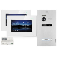 WLAN Video Gegensprechanlage BALTER EVO WIFI 2-Draht BUS  für Einfamilienhaus mit 2 x Touchscreen 7 Zoll Monitor