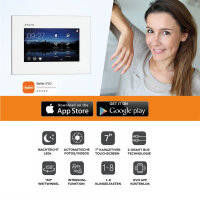 WLAN Video Sprechanlage BALTER EVO 2-Draht BUS für 1-Familienhaus mit 3x Touchscreen 7 Zoll Monitor