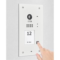 BALTER EVIDA White RFID Edelstahl-Türstation für 1 -Familienhaus, 2-Draht BUS Technologie