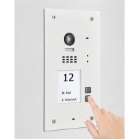 BALTER EVIDA White RFID Edelstahl-Türstation für 2 -Familienhaus, 2-Draht BUS Technologie