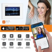 BALTER EVO WLAN Aufputz Video Türsprechanlage 2-Draht BUS für 1-Familienhaus  3 x 7" WiFI Touchscreen Monitor und Hauptstromverteiler