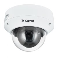 BALTER X ECO 4.0MP Vandalensichere IP Dome-Kamera, 2.7-13.5mm AF Motorzoom, Nachtsicht 50m, WDR 120dB, Mikrofon eingebaut, RJ45 + BNC Ausgänge